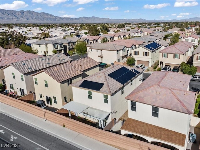 5667 Foxglove Field St, Las Vegas, NV 89130 - aerial view of residential area with mountains