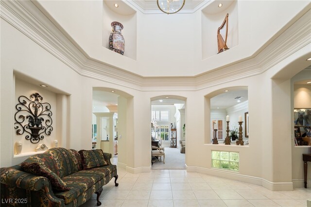 277 Dark Forest Ave, Las Vegas, NV 89123 - community lobby featuring ornamental molding and recessed lighting
