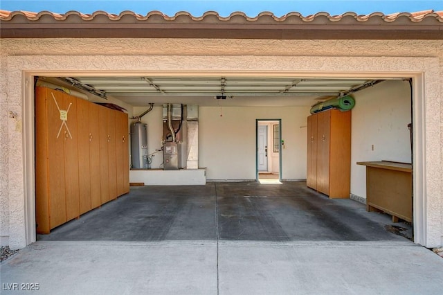 445 Intrepid Ct, Boulder City, NV 89005 - garage featuring water heater and heating unit