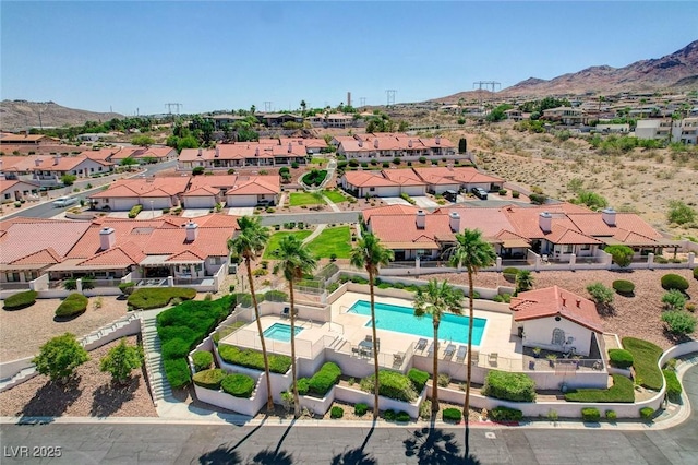 445 Intrepid Ct, Boulder City, NV 89005 - aerial view of residential area featuring a mountainous background
