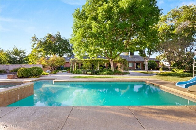 2001 Silver Ave, Las Vegas, NV 89102 - view of swimming pool featuring a water slide