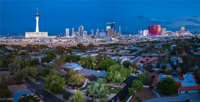 2001 Silver Ave, Las Vegas, NV 89102 - aerial view at night of a view of city lights