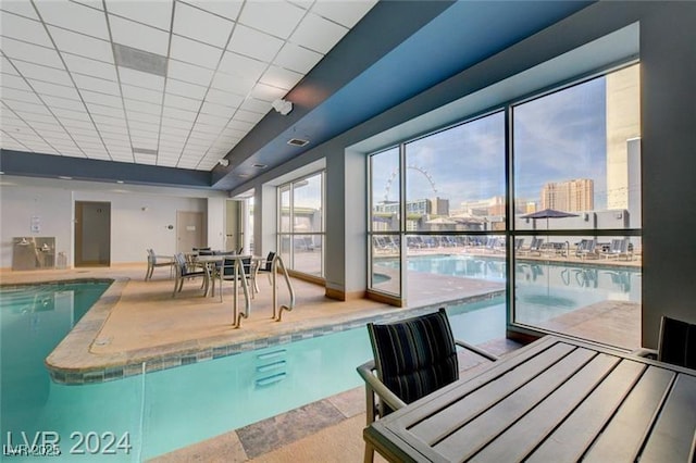 211 E Flamingo Rd Unit 615, Las Vegas, NV 89169 - indoor pool with a view of city