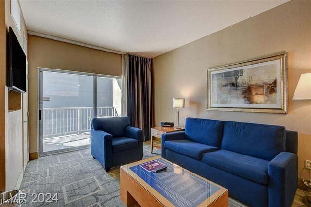 211 E Flamingo Rd Unit 615, Las Vegas, NV 89169 - living area with carpet floors