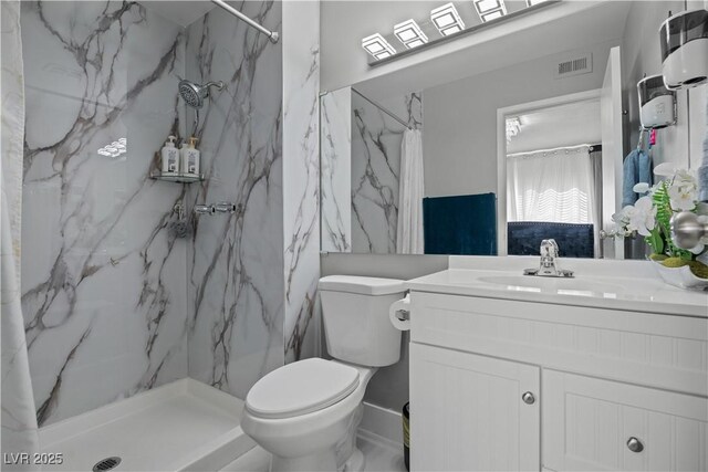 5375 Chestnut St, Las Vegas, NV 89119 - bathroom with vanity and a marble finish shower