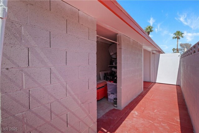 5375 Chestnut St, Las Vegas, NV 89119 - exterior view of concrete block siding
