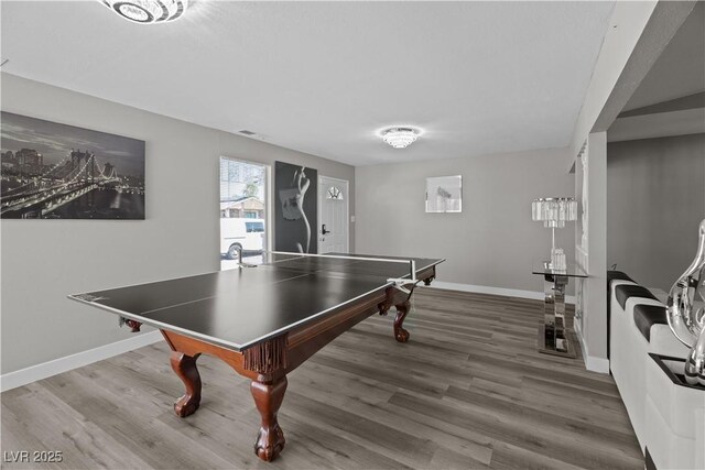 5375 Chestnut St, Las Vegas, NV 89119 - recreation room featuring wood finished floors