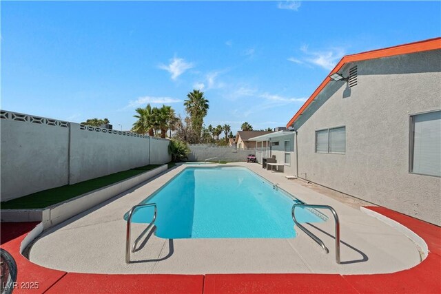 5375 Chestnut St, Las Vegas, NV 89119 - view of pool with a fenced backyard and a patio