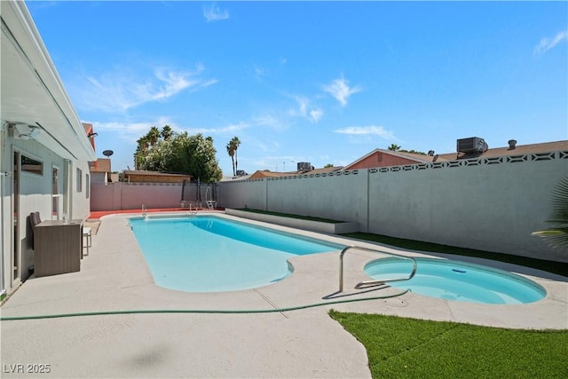 5375 Chestnut St, Las Vegas, NV 89119 - view of swimming pool with a fenced backyard and a patio area