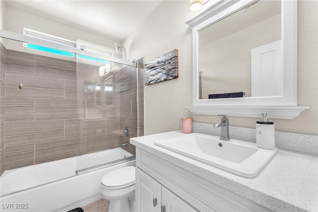 690 Great Dane Ct, Henderson, NV 89052 - bathroom featuring vanity and shower / bath combination with glass door