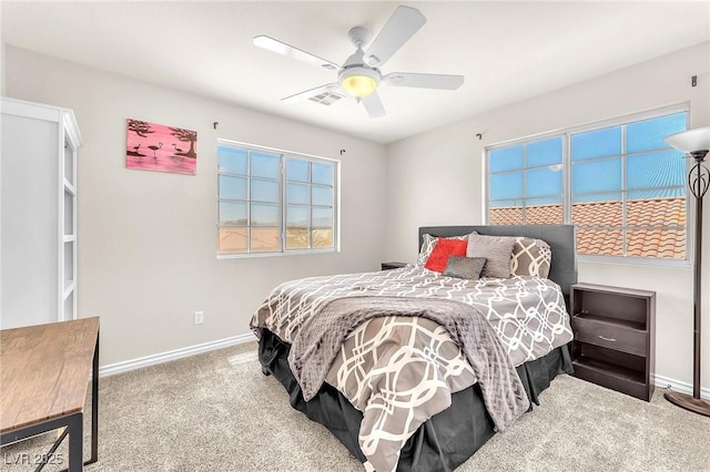 690 Great Dane Ct, Henderson, NV 89052 - carpeted bedroom with baseboards and a ceiling fan