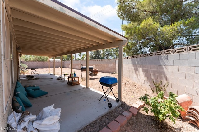 4335 Twin Peaks Dr, North Las Vegas, NV 89032 - fenced backyard featuring a patio