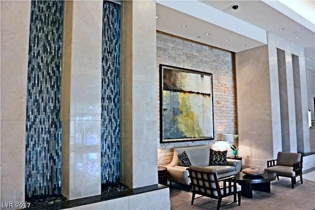 125 E Harmon Ave Unit 1918, Las Vegas, NV 89109 - building lobby with a security system and recessed lighting