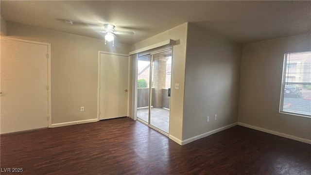 2300 E Silverado Ranch Blvd Unit 1104, Las Vegas, NV 89183 - empty room featuring wood finished floors and ceiling fan
