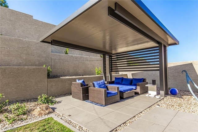 12332 Switchgrass Ave, Las Vegas, NV 89138 - view of patio with an outdoor hangout area