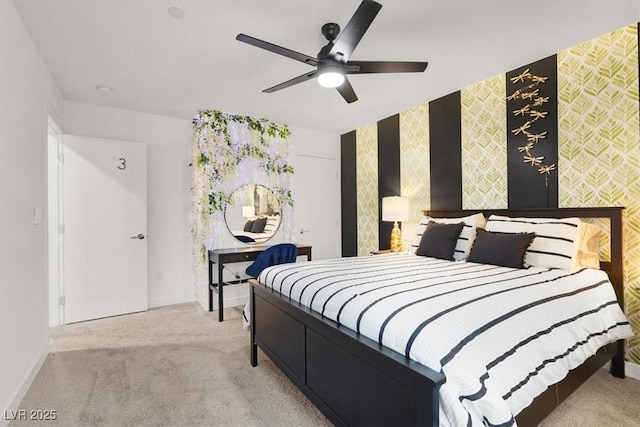 66 Chelsea Manor Ct, Las Vegas, NV 89110 - carpeted bedroom featuring baseboards and a ceiling fan