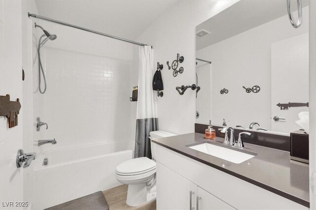 66 Chelsea Manor Ct, Las Vegas, NV 89110 - full bath featuring shower / bath combination with curtain, vanity, and toilet
