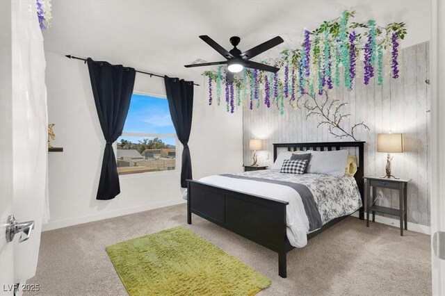66 Chelsea Manor Ct, Las Vegas, NV 89110 - bedroom with carpet, baseboards, and a ceiling fan