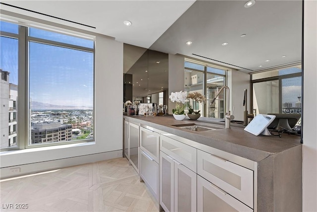 1 Hughes Center Dr Unit 1901, Las Vegas, NV 89169 - bar with a sink and recessed lighting