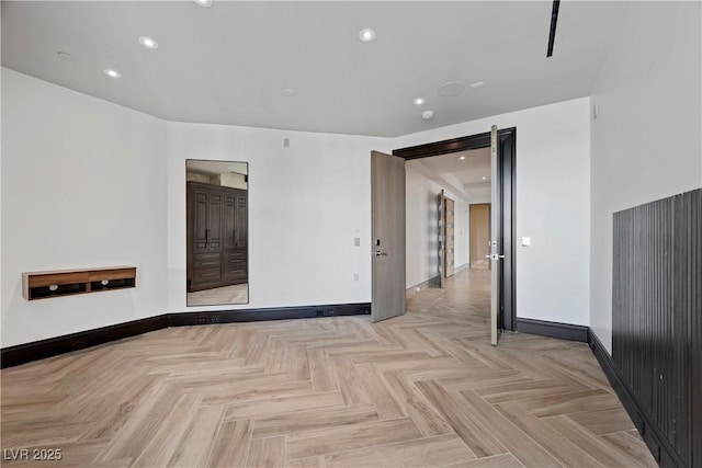 1 Hughes Center Dr Unit 1901, Las Vegas, NV 89169 - spare room featuring baseboards and recessed lighting