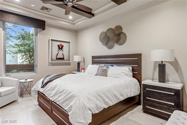 8 Meadowhawk Ln, Las Vegas, NV 89135 - bedroom with recessed lighting and ceiling fan