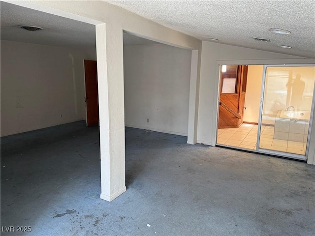 1674 Seneca Ln, Las Vegas, NV 89169 - below grade area with carpet flooring and a textured ceiling