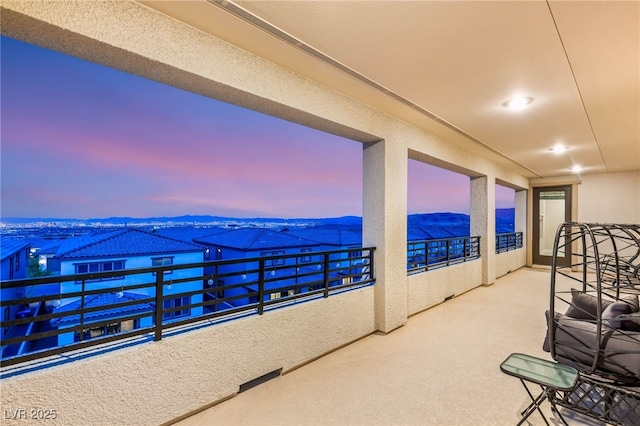 230 Cactus Sunrise St, Las Vegas, NV 89138 - view of balcony at dusk