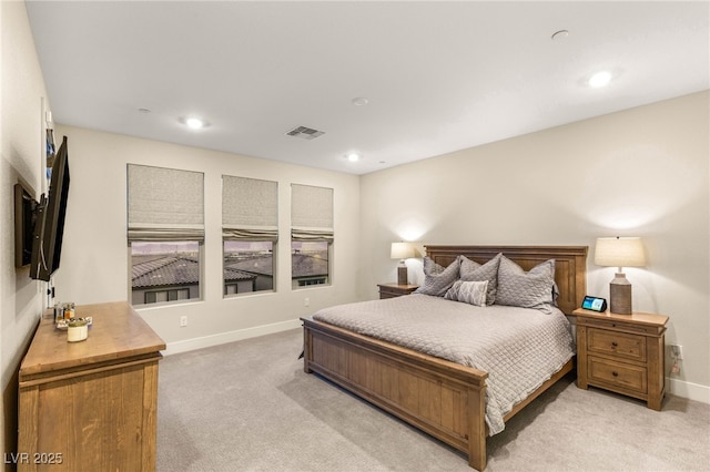 230 Cactus Sunrise St, Las Vegas, NV 89138 - bedroom with light carpet, recessed lighting, and baseboards