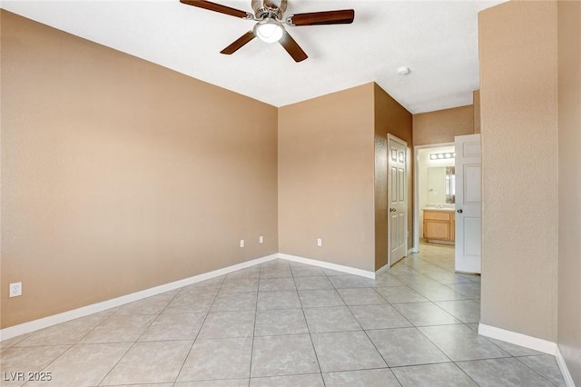 4730 E Craig Rd Unit 1005, Las Vegas, NV 89115 - spare room featuring a ceiling fan and light tile patterned floors