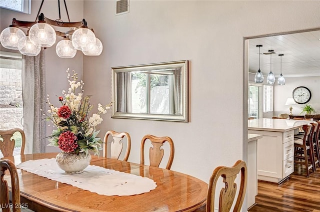2036 Deer Springs Dr, Henderson, NV 89074 - dining space featuring wood finished floors and plenty of natural light