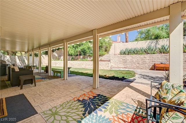 2036 Deer Springs Dr, Henderson, NV 89074 - fenced backyard featuring a patio area