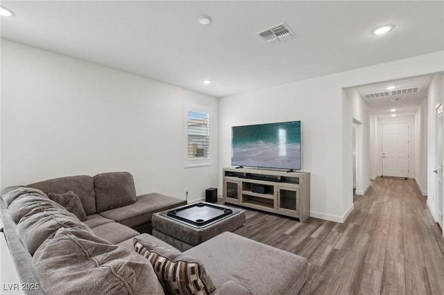 3024 River Brook Ct, Las Vegas, NV 89139 - living area featuring recessed lighting, wood finished floors, and baseboards