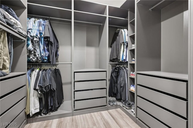 3024 River Brook Ct, Las Vegas, NV 89139 - walk in closet featuring wood finished floors