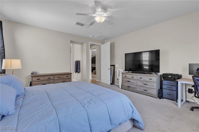 9950 Coyote Echo Ct, Las Vegas, NV 89166 - bedroom featuring carpet floors and ceiling fan