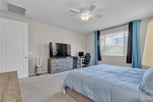 9950 Coyote Echo Ct, Las Vegas, NV 89166 - carpeted bedroom with a ceiling fan and baseboards