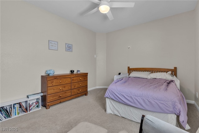 9950 Coyote Echo Ct, Las Vegas, NV 89166 - carpeted bedroom featuring ceiling fan and baseboards