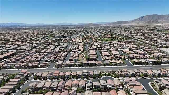 9950 Coyote Echo Ct, Las Vegas, NV 89166 - aerial perspective of suburban area with a mountain backdrop