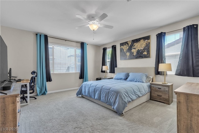 9950 Coyote Echo Ct, Las Vegas, NV 89166 - carpeted bedroom featuring baseboards and ceiling fan