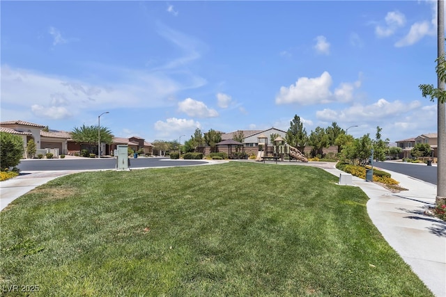 9950 Coyote Echo Ct, Las Vegas, NV 89166 - view of green lawn with a residential view