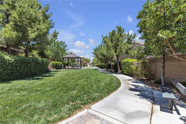 9950 Coyote Echo Ct, Las Vegas, NV 89166 - view of yard with a gazebo