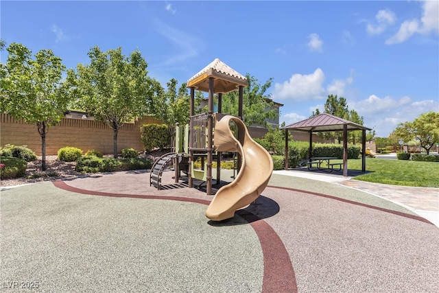 9950 Coyote Echo Ct, Las Vegas, NV 89166 - view of playground with a gazebo