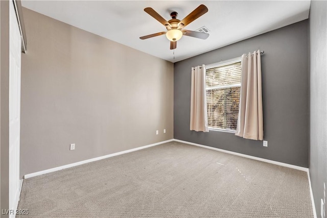 108 Lemon Glaze St Unit 202, Las Vegas, NV 89145 - carpeted empty room featuring ceiling fan and baseboards