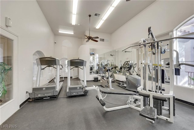 108 Lemon Glaze St Unit 202, Las Vegas, NV 89145 - gym with ceiling fan