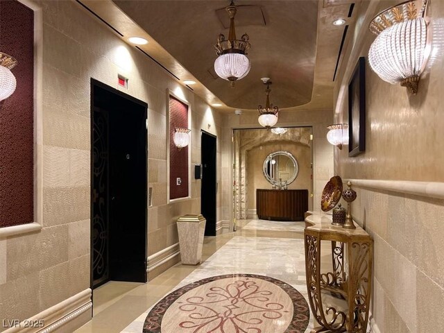9101 Alta Dr Unit 203, Las Vegas, NV 89145 - hall with inlaid floor details