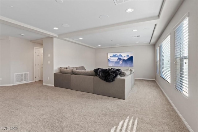 6056 Atlantis Dream Ave, Las Vegas, NV 89139 - carpeted living area featuring recessed lighting and baseboards