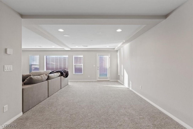 6056 Atlantis Dream Ave, Las Vegas, NV 89139 - carpeted living area featuring recessed lighting