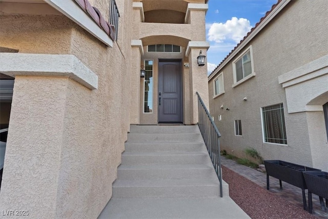 6056 Atlantis Dream Ave, Las Vegas, NV 89139 - entrance to property with stucco siding