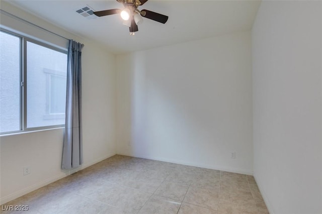 6442 Kobe Knoll Ct, Las Vegas, NV 89141 - unfurnished room featuring a ceiling fan and light tile patterned floors