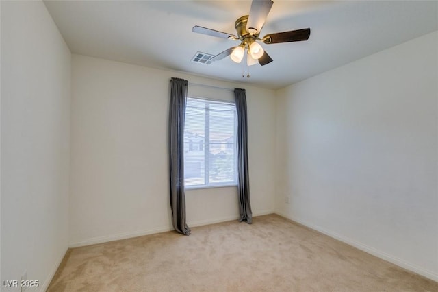 6442 Kobe Knoll Ct, Las Vegas, NV 89141 - spare room with light carpet and a ceiling fan