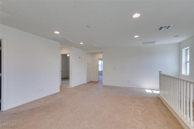 6442 Kobe Knoll Ct, Las Vegas, NV 89141 - unfurnished room with attic access, light colored carpet, and recessed lighting